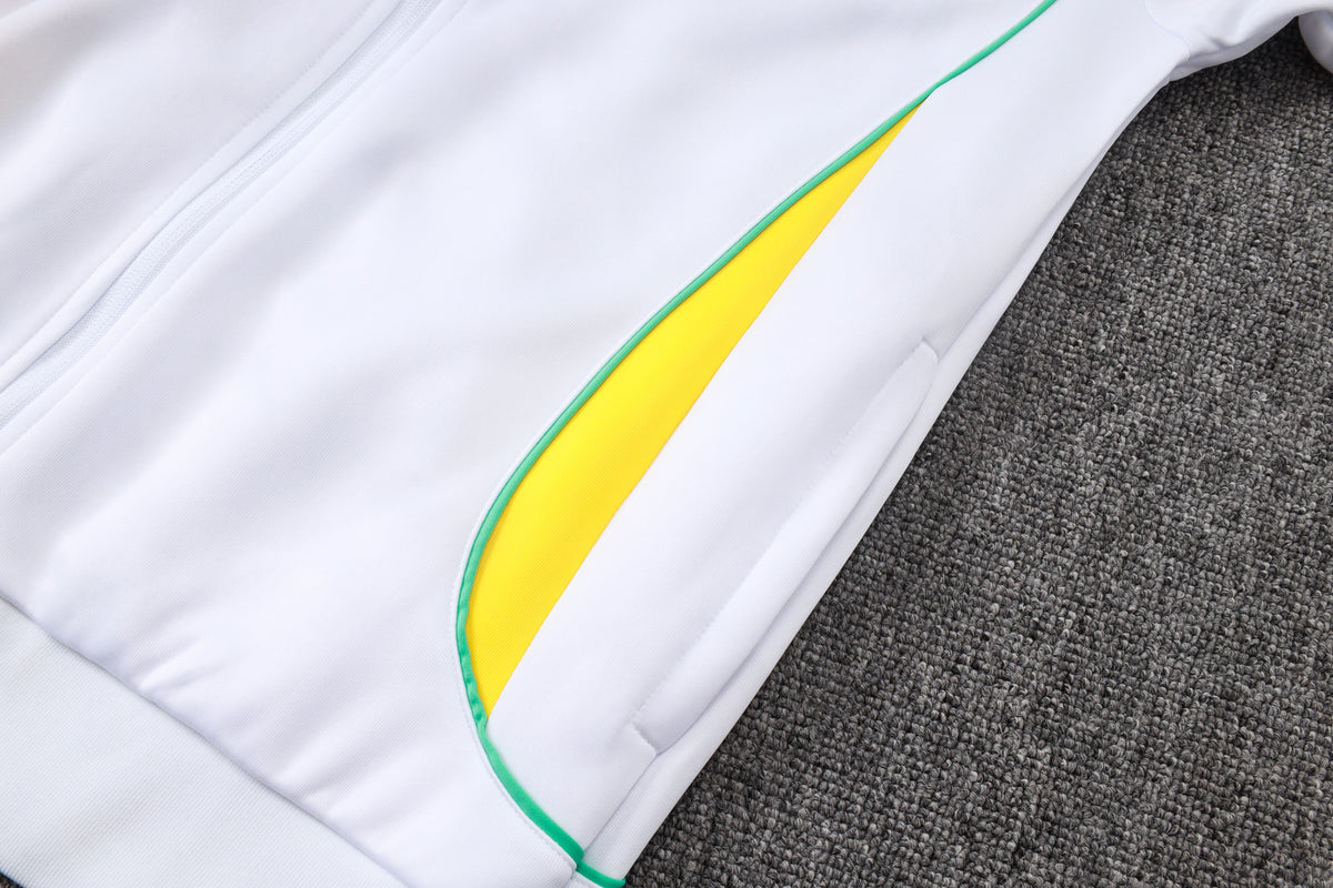 2026 Brazil White Full Zip Training Suit Adults Or Children