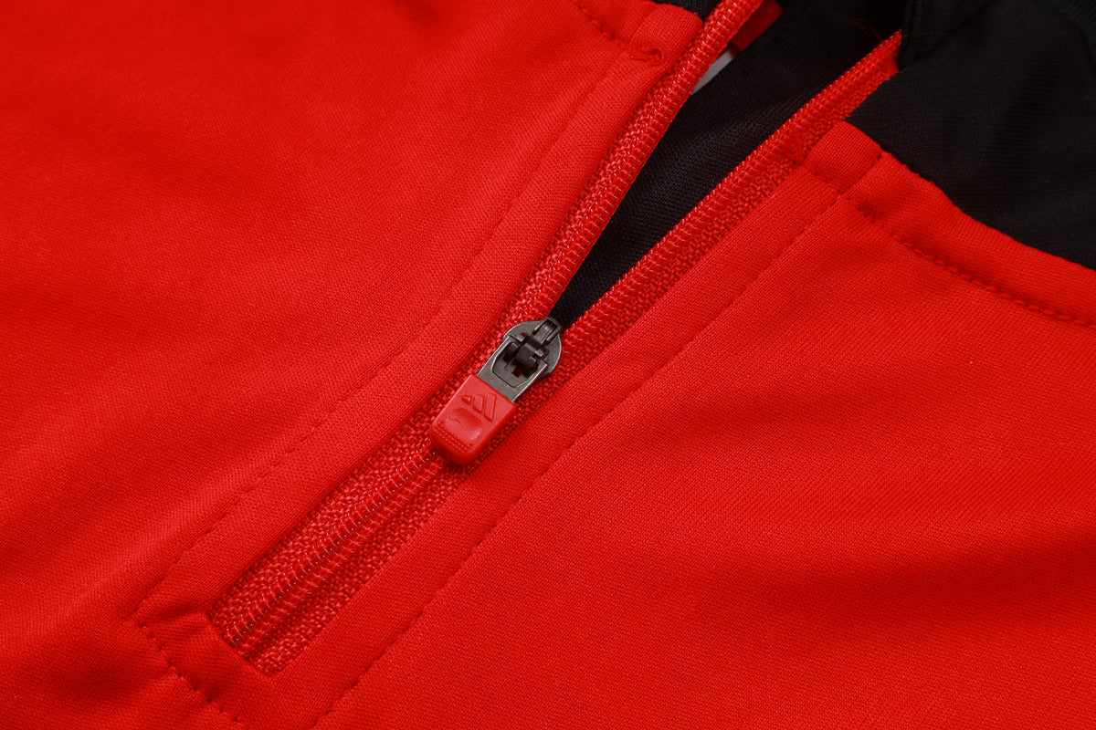 2026-27 Manchester United Red Half Zip Training Suit Adults Or Children