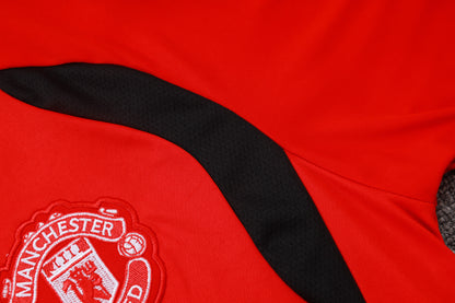 2026-27 Manchester United Red Half Zip Training Suit Adults Or Children