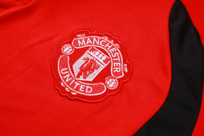 2026-27 Manchester United Red Half Zip Training Suit Adults Or Children