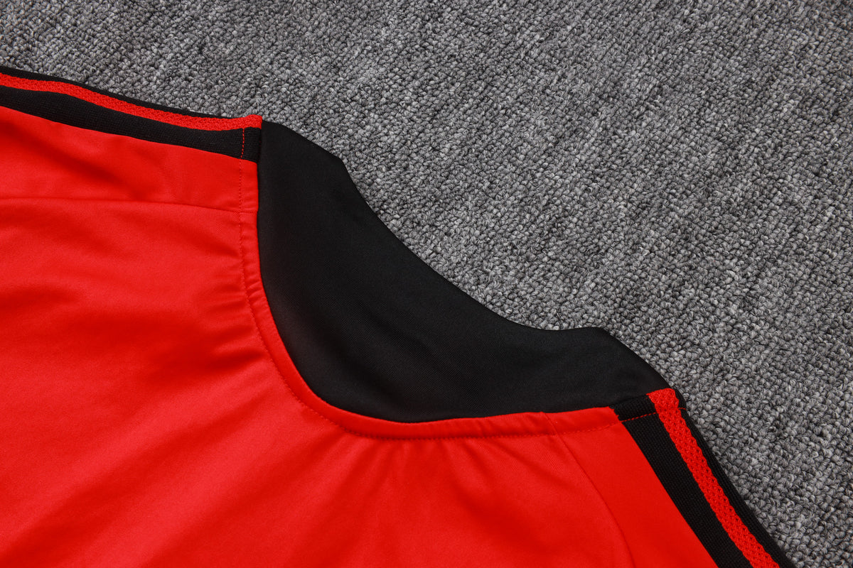 2026-27 Manchester United Red Half Zip Training Suit Adults Or Children