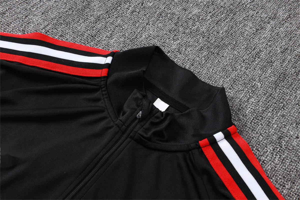 2026-27 Manchester United Black Half Zip Training Suit Adults Or Children