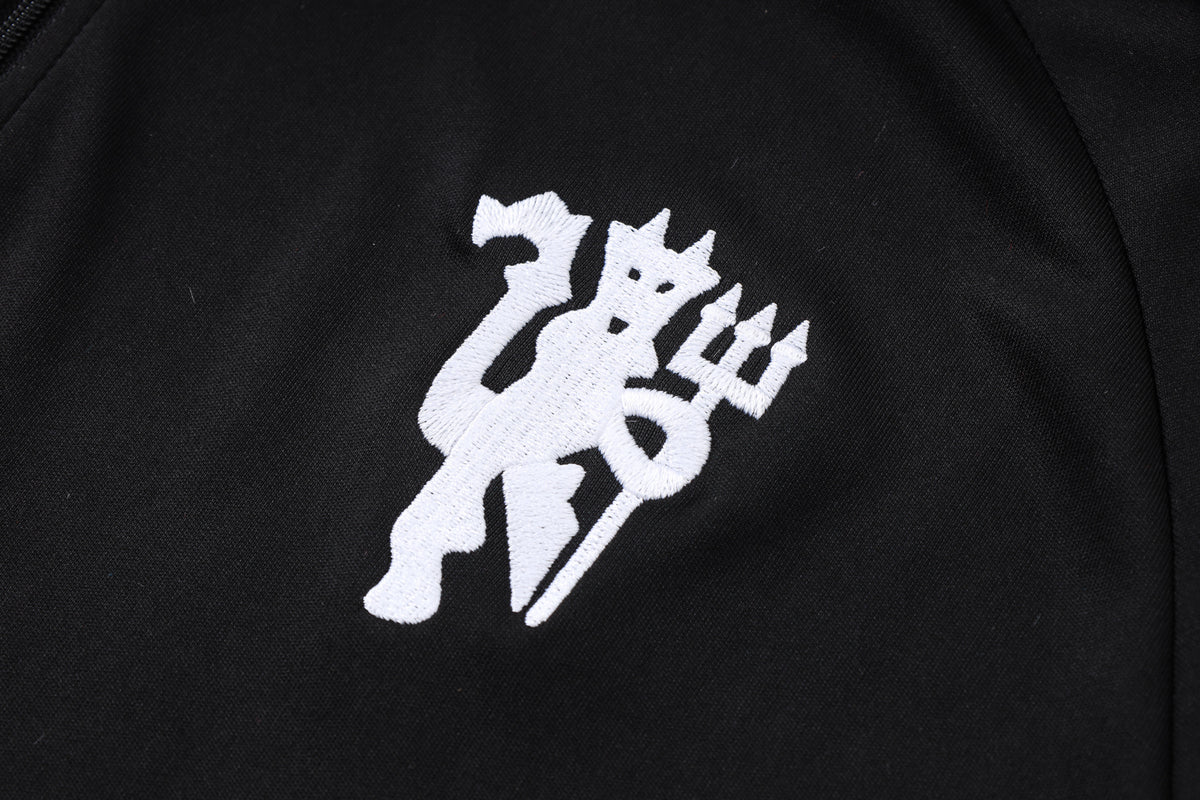 2026-27 Manchester United Black Half Zip Training Suit Adults Or Children