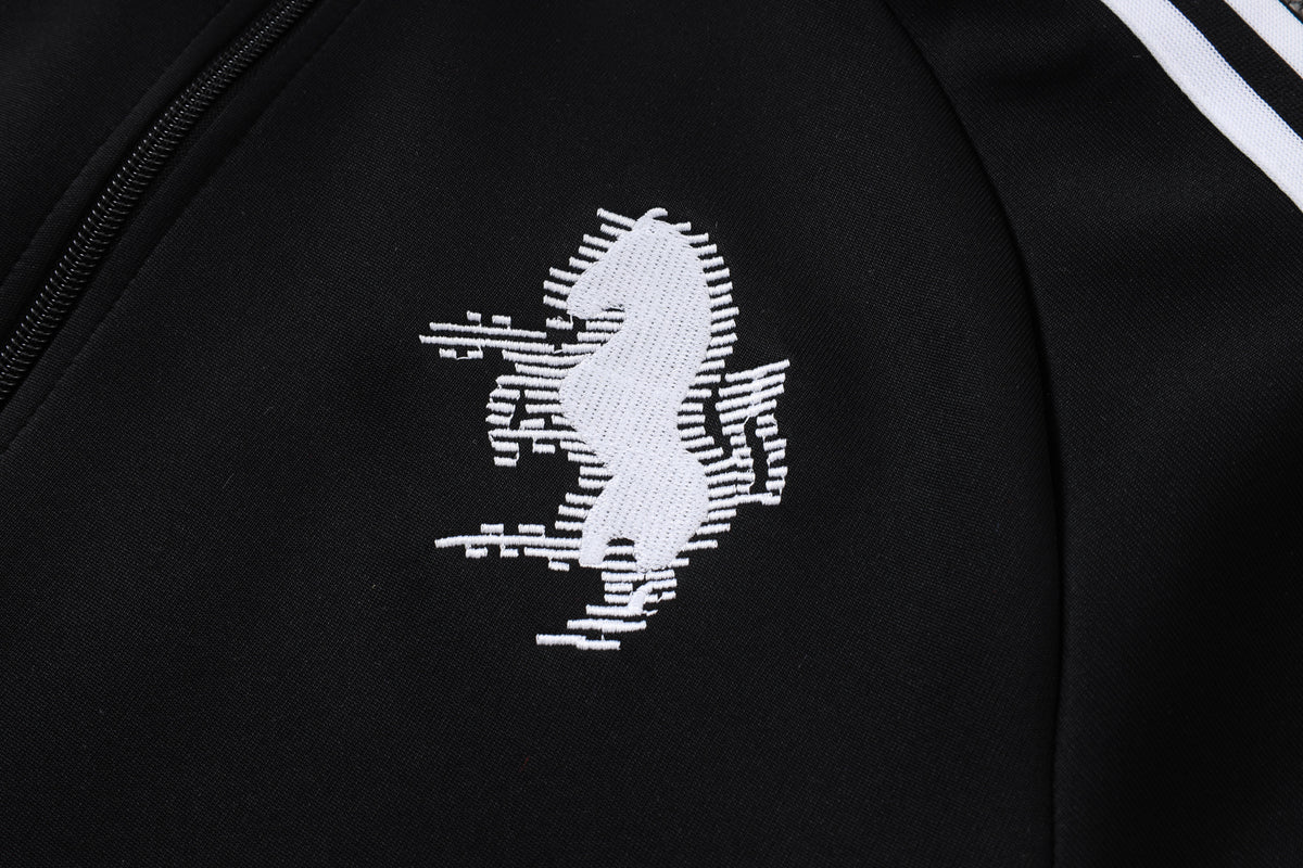 2026-27 Juventus Black Gray Full Zip Training Suit Adults Or Children