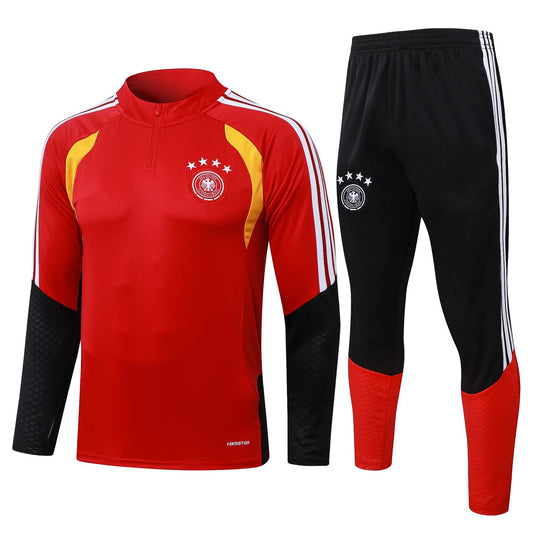 2026 Germany Red Half Zip Training Suit Adults Or Children