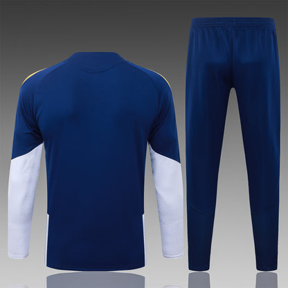 2026-27 Real Madrid Royal Blue Half Zip Training Suit Adults Or Children