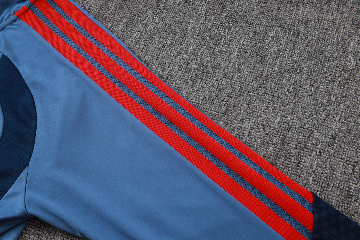 2026-27 Bayern Munich Half Zip Blue Training Suit Adults Or Children