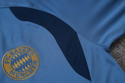 2026-27 Bayern Munich Half Zip Blue Training Suit Adults Or Children