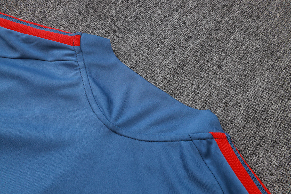 2026-27 Bayern Munich Half Zip Blue Training Suit Adults Or Children