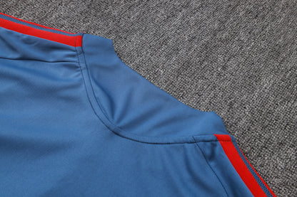 2026-27 Bayern Munich Half Zip Blue Training Suit Adults Or Children