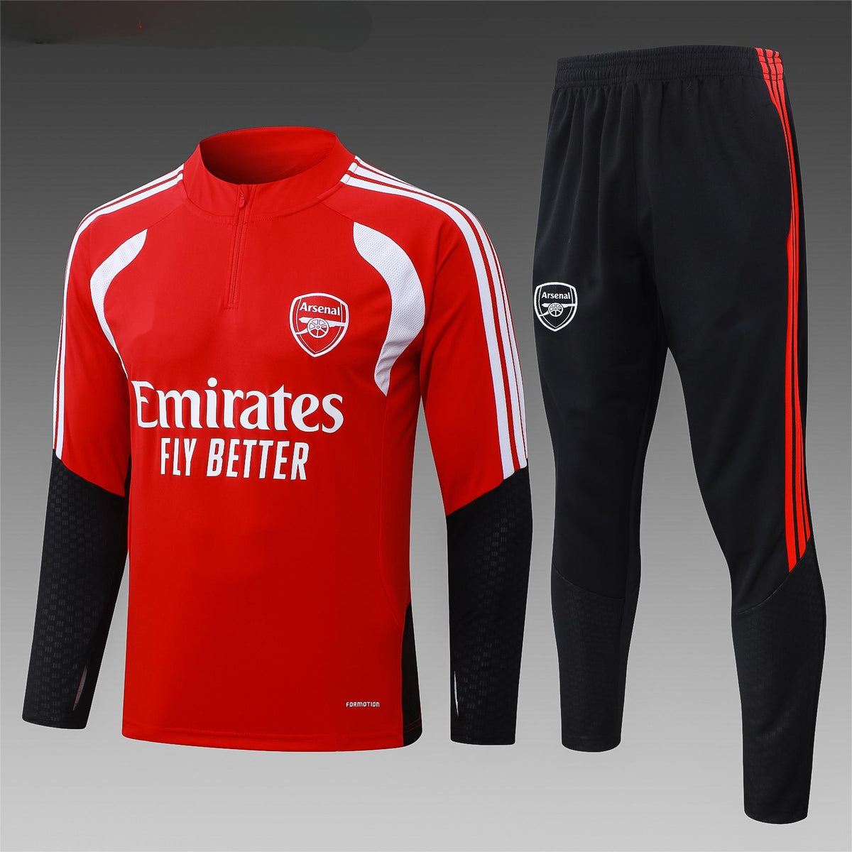 2026-27 Arsenal Red Half Zip Training Suit Adults Or Children