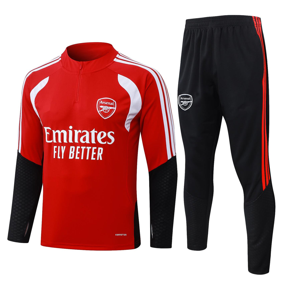 2026-27 Arsenal Red Half Zip Training Suit Adults Or Children