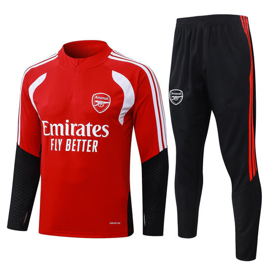 2026-27 Arsenal Red Half Zip Training Suit Adults Or Children