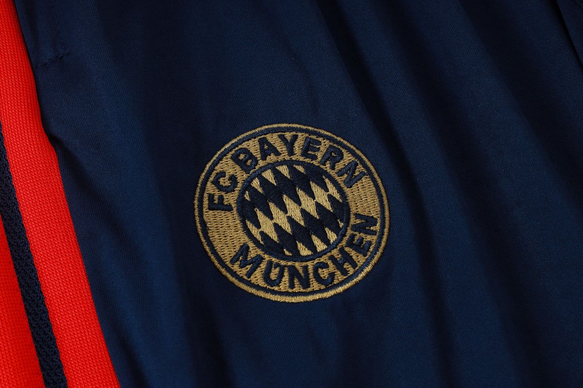 2026-27 Bayern Munich Half Zip Blue Training Suit Adults Or Children