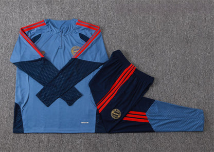 2026-27 Bayern Munich Half Zip Blue Training Suit Adults Or Children