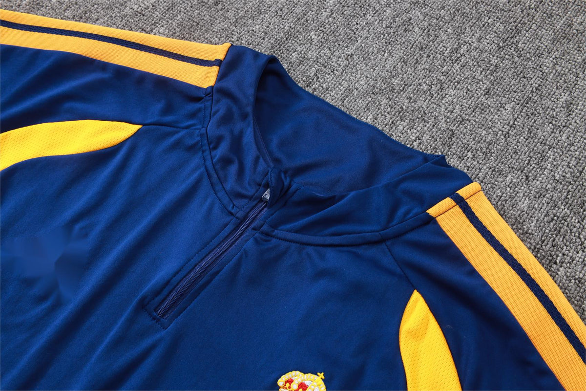 2026-27 Real Madrid Royal Blue Half Zip Training Suit Adults Or Children