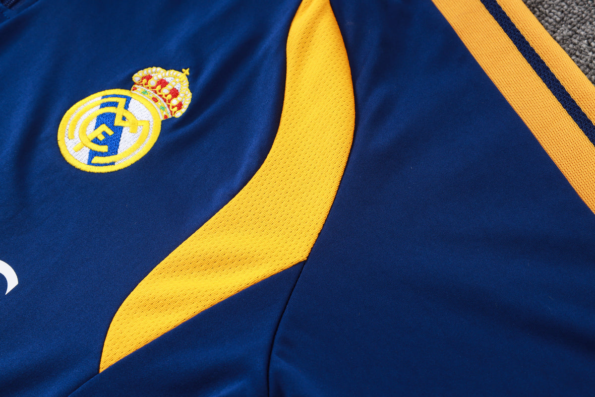 2026-27 Real Madrid Royal Blue Half Zip Training Suit Adults Or Children
