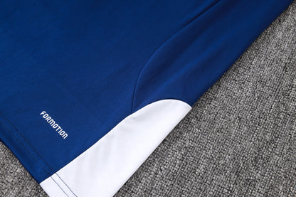 2026-27 Real Madrid Royal Blue Half Zip Training Suit Adults Or Children