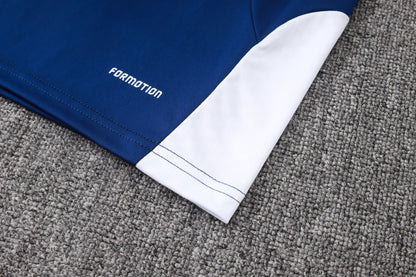 2026-27 Real Madrid Royal Blue Half Zip Training Suit Adults Or Children