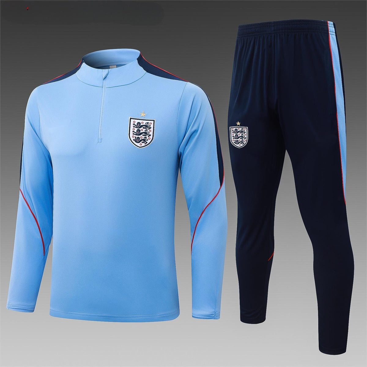2026 England Light Blue Half Zip Training Suit Adults Or Children