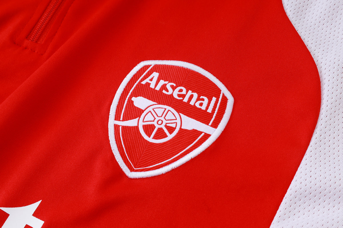 2026-27 Arsenal Red Half Zip Training Suit Adults Or Children