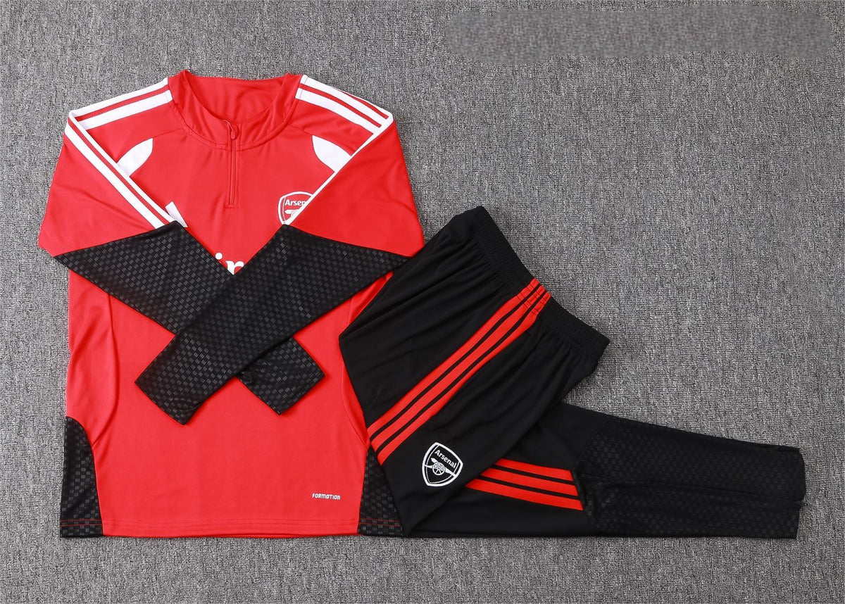 2026-27 Arsenal Red Half Zip Training Suit Adults Or Children
