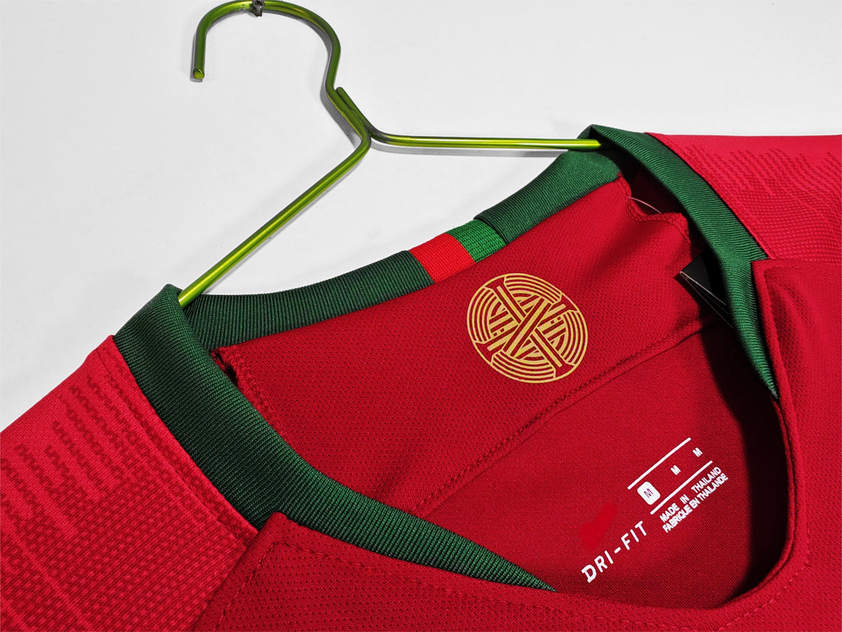 2018 Portugal Home Retro Long Sleeve S-2XL