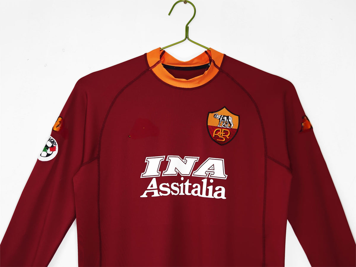 2001-02 Roma Retro Long Sleeve S-2XL