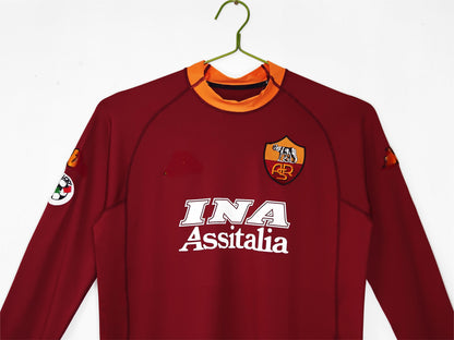 2001-02 Roma Retro Long Sleeve S-2XL