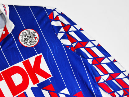 1989-90 Ajax Away Retro Long Sleeve S-2XL