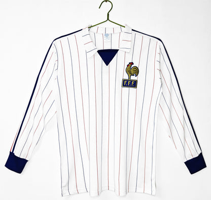 1980-82 France Away Retro Long Sleeve S-2XL