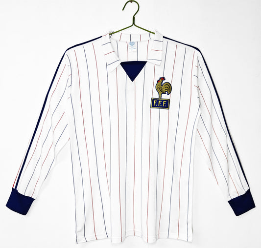 1980-82 France Away Retro Long Sleeve S-2XL