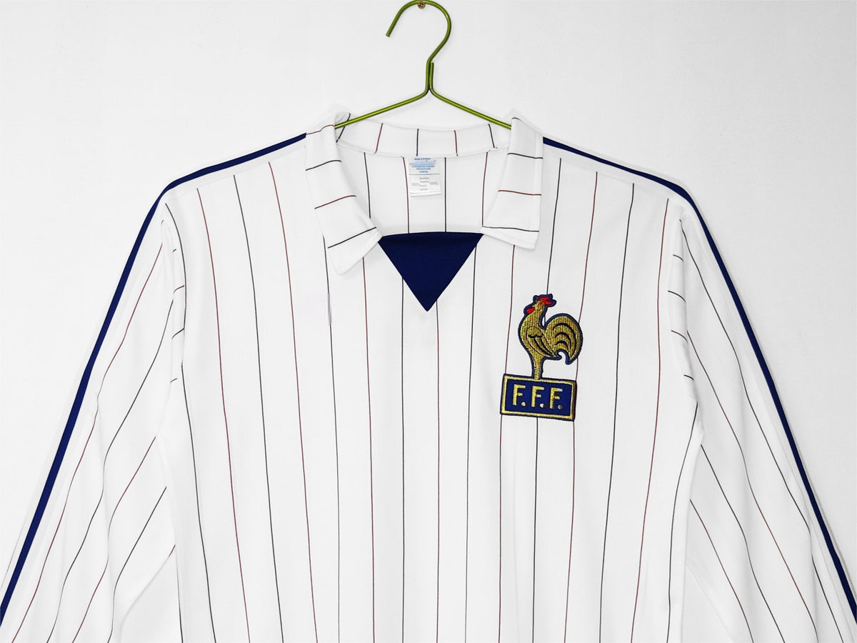 1980-82 France Away Retro Long Sleeve S-2XL
