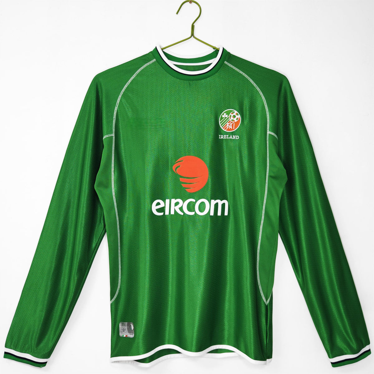 2002 Ireland Home Retro Long Sleeve S-2XL