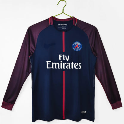 2017-18 Paris Home Retro Long Sleeve S-2XL