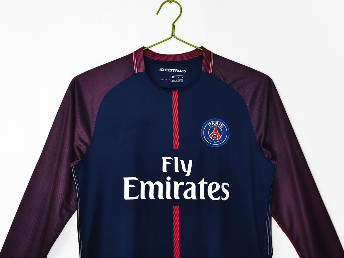 2017-18 Paris Home Retro Long Sleeve S-2XL