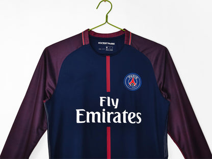 2017-18 Paris Home Retro Long Sleeve S-2XL