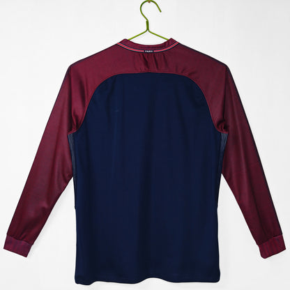 2017-18 Paris Home Retro Long Sleeve S-2XL