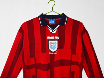 1998 England Away Retro Long Sleeve S-2XL