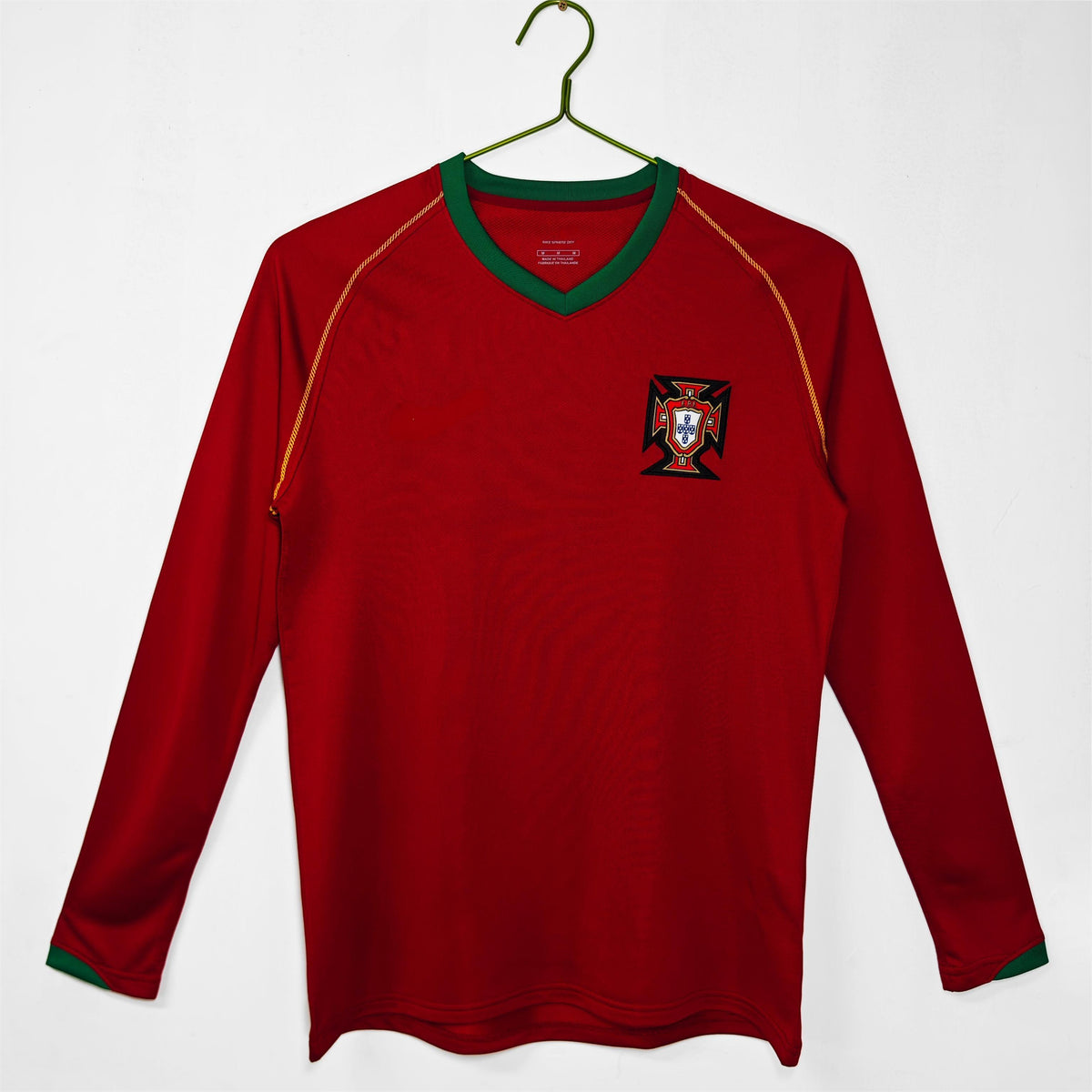 2006 Portugal Home Retro Long Sleeve S-2XL