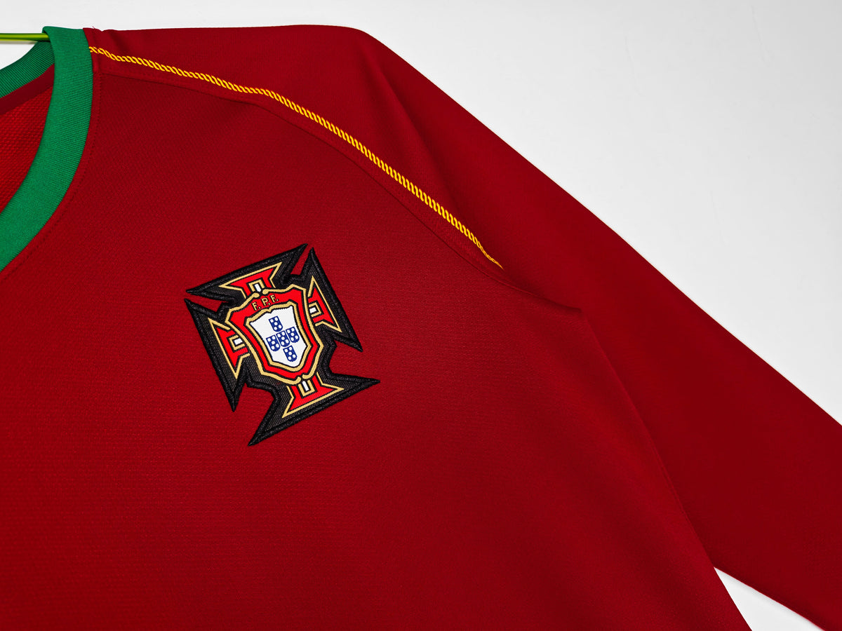2006 Portugal Home Retro Long Sleeve S-2XL