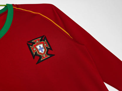 2006 Portugal Home Retro Long Sleeve S-2XL