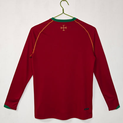 2006 Portugal Home Retro Long Sleeve S-2XL