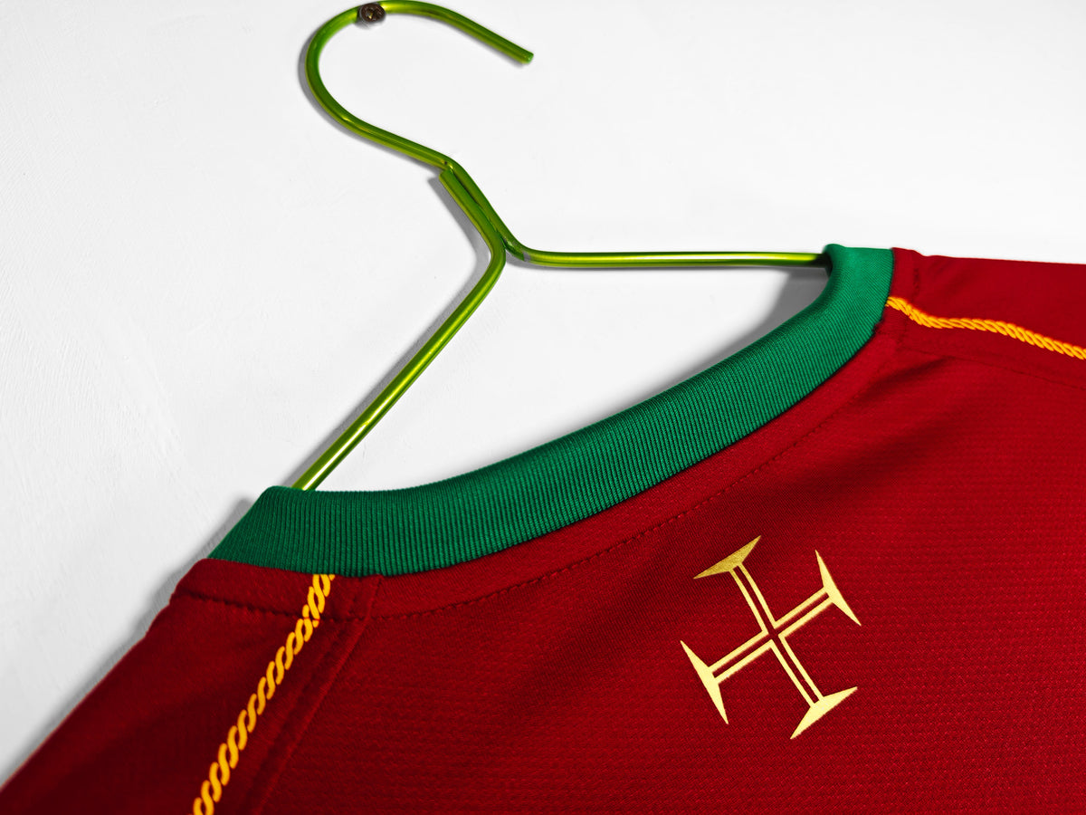 2006 Portugal Home Retro Long Sleeve S-2XL