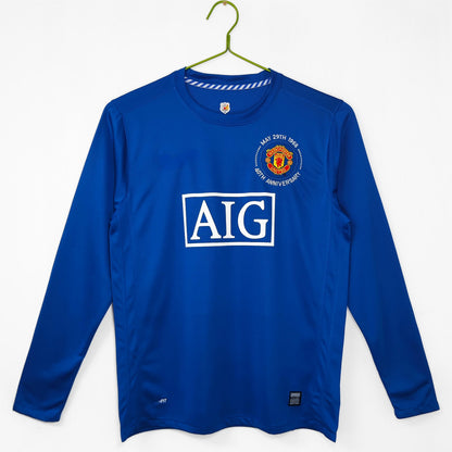 2008-09 Manchester United Second Away Champions League Retro Long Sleeve S-2XL