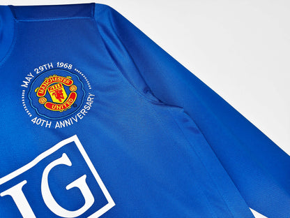 2008-09 Manchester United Second Away Champions League Retro Long Sleeve S-2XL