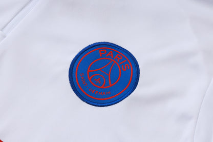 2026-27 Paris White Red Half Zip Training Suit Adults Or Children