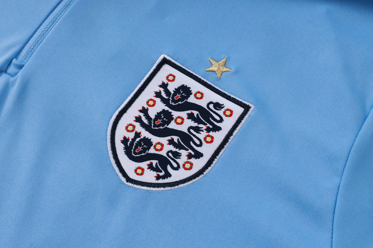 2026 England Light Blue Half Zip Training Suit Adults Or Children