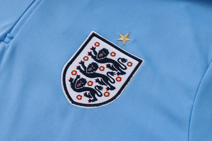 2026 England Light Blue Half Zip Training Suit Adults Or Children