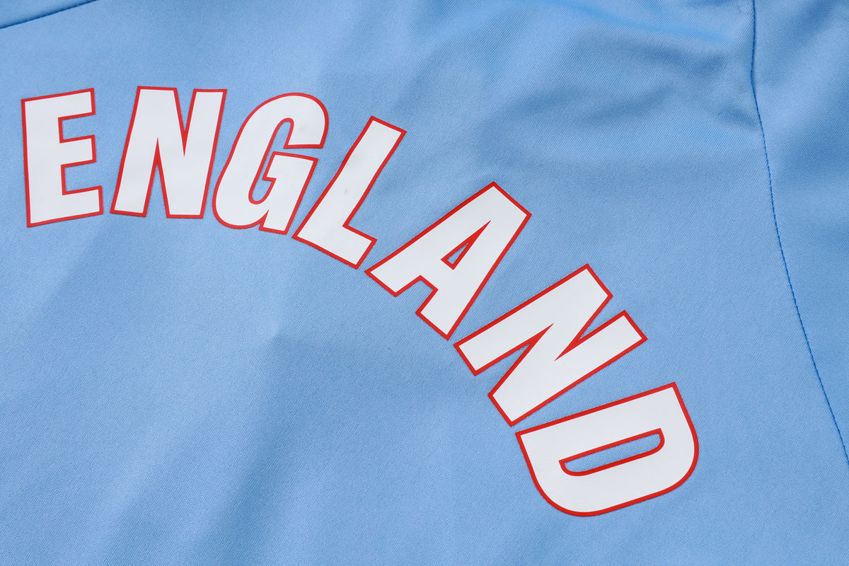 2026 England Light Blue Half Zip Training Suit Adults Or Children